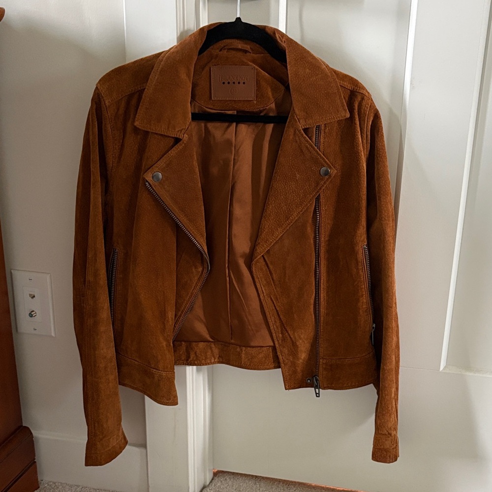 Blank NYC Brown Suede Women's Jacket MEDIUM